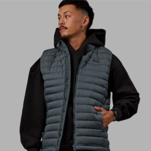 NWT Men's LSKD All Day Puffer Vest Storm/Gray – Large - Picture 1 of 6